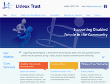 Tablet Screenshot of lisieuxtrust.org.uk
